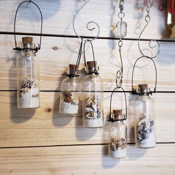 Sand and Seashell Mini Bottle Christmas Ornament - Picture 9 of 11